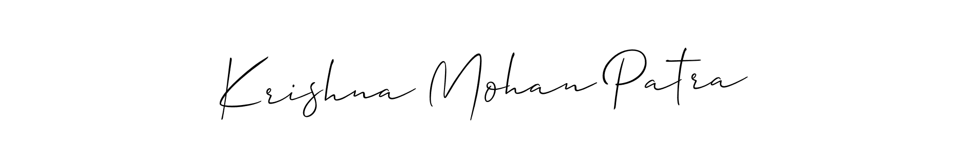 Krishna Mohan Patra stylish signature style. Best Handwritten Sign (Allison_Script) for my name. Handwritten Signature Collection Ideas for my name Krishna Mohan Patra. Krishna Mohan Patra signature style 2 images and pictures png