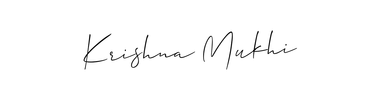 Make a beautiful signature design for name Krishna Mukhi. Use this online signature maker to create a handwritten signature for free. Krishna Mukhi signature style 2 images and pictures png
