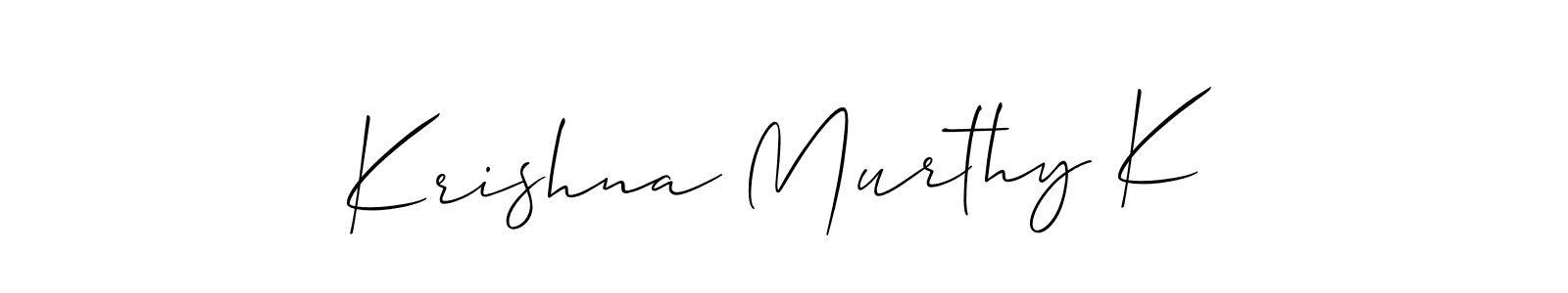 Check out images of Autograph of Krishna Murthy K name. Actor Krishna Murthy K Signature Style. Allison_Script is a professional sign style online. Krishna Murthy K signature style 2 images and pictures png