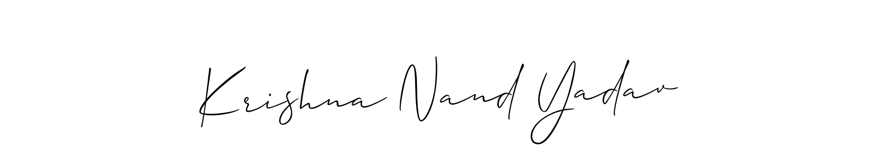 This is the best signature style for the Krishna Nand Yadav name. Also you like these signature font (Allison_Script). Mix name signature. Krishna Nand Yadav signature style 2 images and pictures png