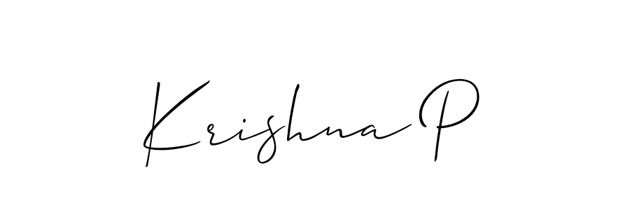 Make a beautiful signature design for name Krishna P. Use this online signature maker to create a handwritten signature for free. Krishna P signature style 2 images and pictures png