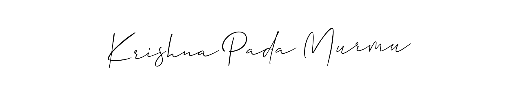 This is the best signature style for the Krishna Pada Murmu name. Also you like these signature font (Allison_Script). Mix name signature. Krishna Pada Murmu signature style 2 images and pictures png