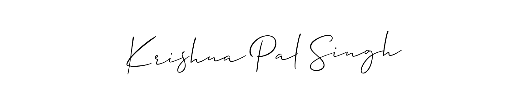 Similarly Allison_Script is the best handwritten signature design. Signature creator online .You can use it as an online autograph creator for name Krishna Pal Singh. Krishna Pal Singh signature style 2 images and pictures png