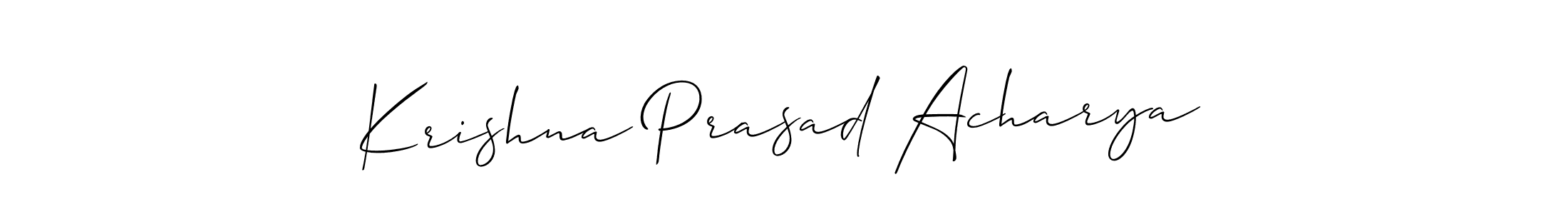 It looks lik you need a new signature style for name Krishna Prasad Acharya. Design unique handwritten (Allison_Script) signature with our free signature maker in just a few clicks. Krishna Prasad Acharya signature style 2 images and pictures png