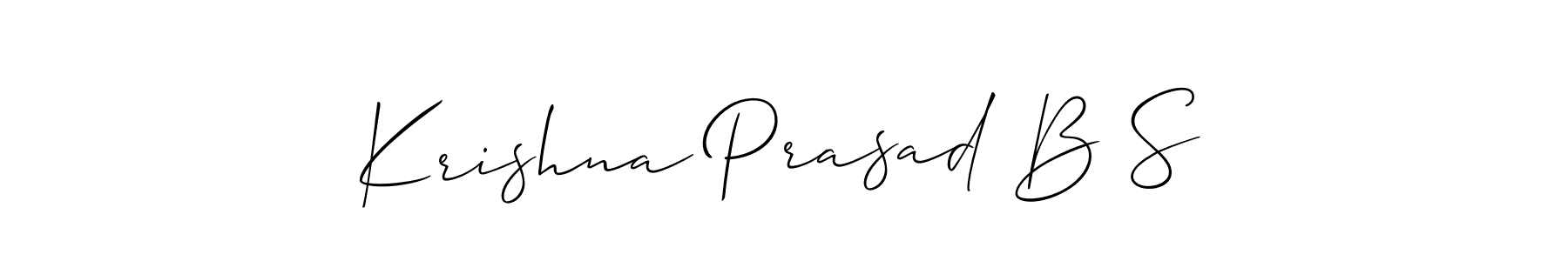 See photos of Krishna Prasad B S official signature by Spectra . Check more albums & portfolios. Read reviews & check more about Allison_Script font. Krishna Prasad B S signature style 2 images and pictures png