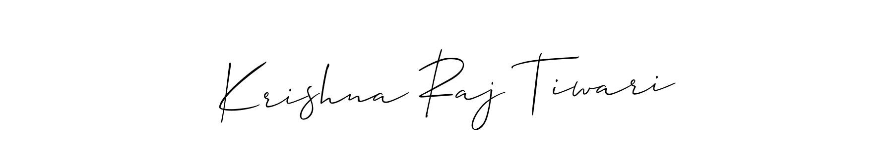 You should practise on your own different ways (Allison_Script) to write your name (Krishna Raj Tiwari) in signature. don't let someone else do it for you. Krishna Raj Tiwari signature style 2 images and pictures png