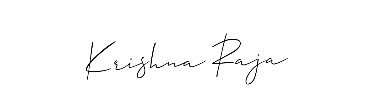 Create a beautiful signature design for name Krishna Raja. With this signature (Allison_Script) fonts, you can make a handwritten signature for free. Krishna Raja signature style 2 images and pictures png