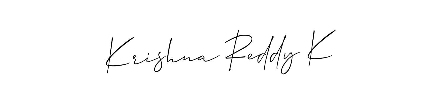 You can use this online signature creator to create a handwritten signature for the name Krishna Reddy K. This is the best online autograph maker. Krishna Reddy K signature style 2 images and pictures png