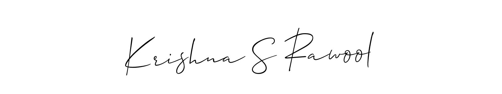 This is the best signature style for the Krishna S Rawool name. Also you like these signature font (Allison_Script). Mix name signature. Krishna S Rawool signature style 2 images and pictures png