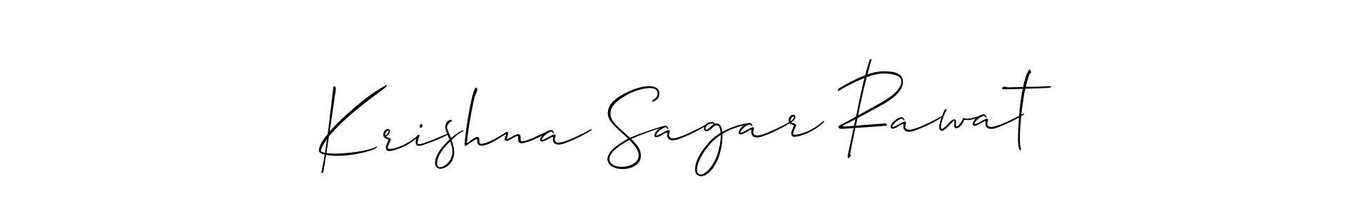Here are the top 10 professional signature styles for the name Krishna Sagar Rawat. These are the best autograph styles you can use for your name. Krishna Sagar Rawat signature style 2 images and pictures png