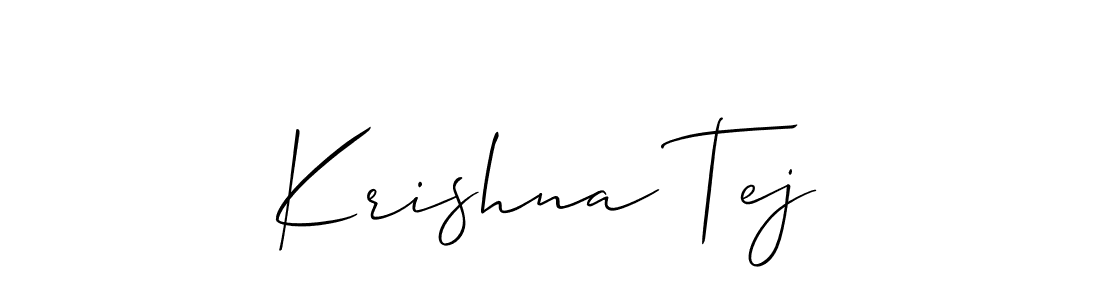 Best and Professional Signature Style for Krishna Tej. Allison_Script Best Signature Style Collection. Krishna Tej signature style 2 images and pictures png