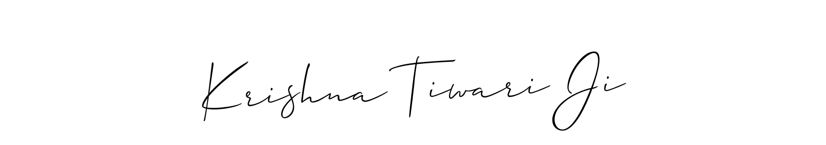 Make a beautiful signature design for name Krishna Tiwari Ji. Use this online signature maker to create a handwritten signature for free. Krishna Tiwari Ji signature style 2 images and pictures png