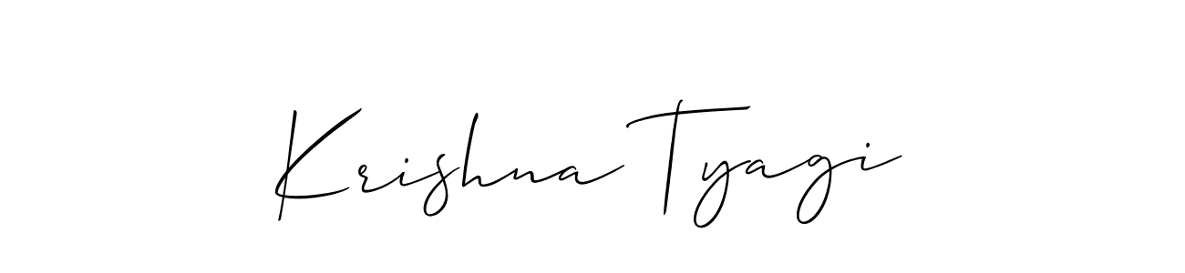 See photos of Krishna Tyagi official signature by Spectra . Check more albums & portfolios. Read reviews & check more about Allison_Script font. Krishna Tyagi signature style 2 images and pictures png