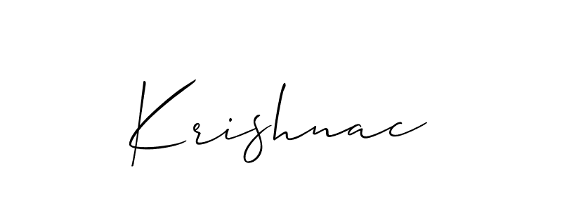 You should practise on your own different ways (Allison_Script) to write your name (Krishnac) in signature. don't let someone else do it for you. Krishnac signature style 2 images and pictures png