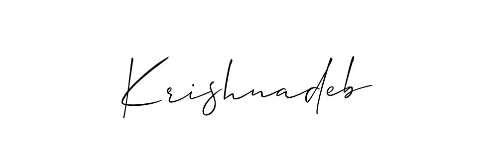 You can use this online signature creator to create a handwritten signature for the name Krishnadeb. This is the best online autograph maker. Krishnadeb signature style 2 images and pictures png
