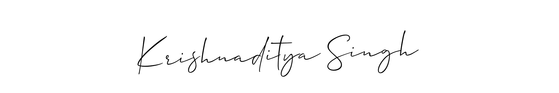 You can use this online signature creator to create a handwritten signature for the name Krishnaditya Singh. This is the best online autograph maker. Krishnaditya Singh signature style 2 images and pictures png