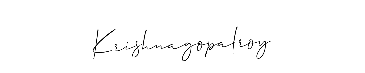 You can use this online signature creator to create a handwritten signature for the name Krishnagopalroy. This is the best online autograph maker. Krishnagopalroy signature style 2 images and pictures png