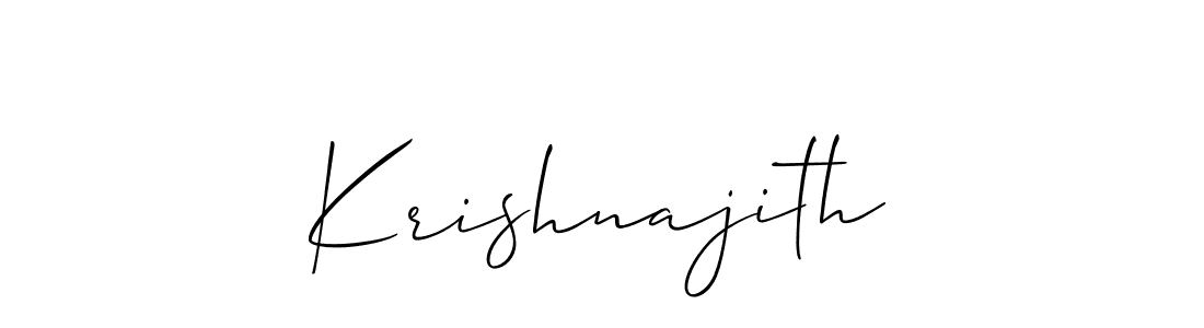 Once you've used our free online signature maker to create your best signature Allison_Script style, it's time to enjoy all of the benefits that Krishnajith name signing documents. Krishnajith signature style 2 images and pictures png