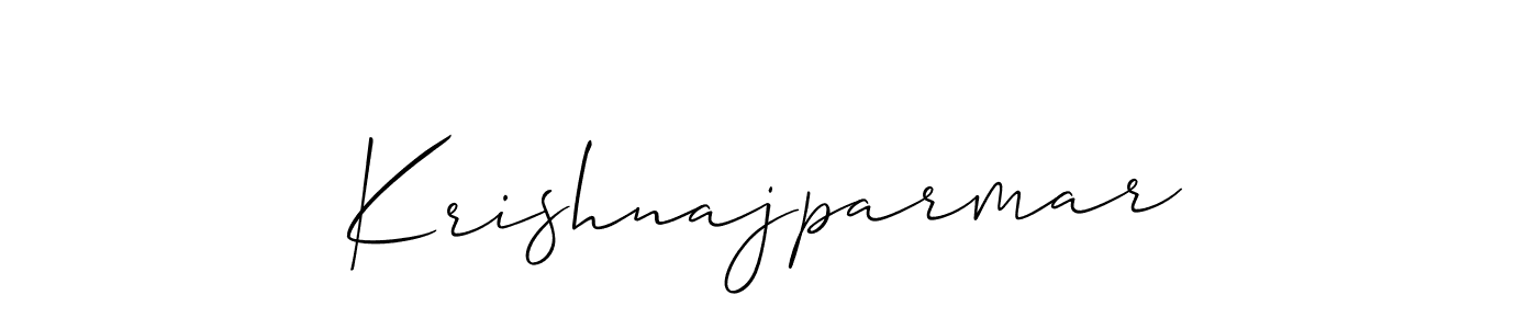 How to Draw Krishnajparmar signature style? Allison_Script is a latest design signature styles for name Krishnajparmar. Krishnajparmar signature style 2 images and pictures png