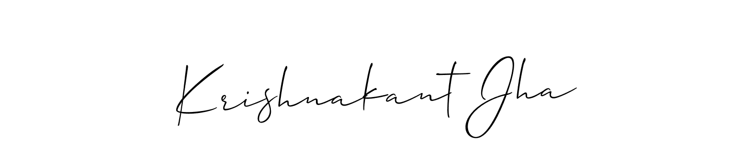 Make a beautiful signature design for name Krishnakant Jha. Use this online signature maker to create a handwritten signature for free. Krishnakant Jha signature style 2 images and pictures png