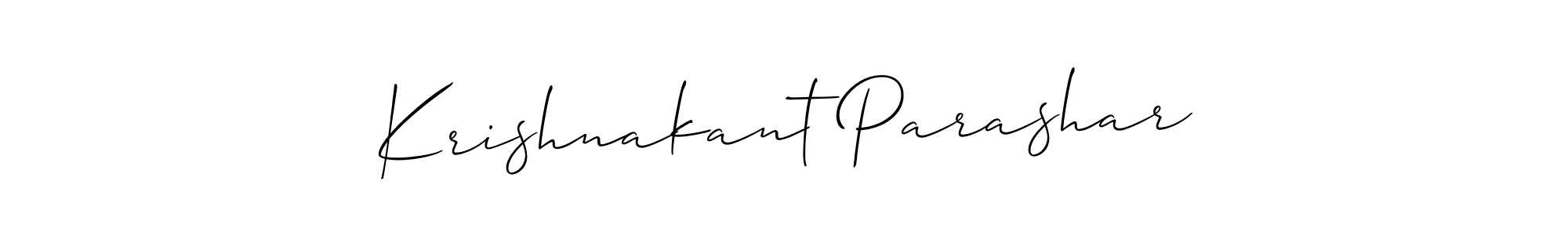 Similarly Allison_Script is the best handwritten signature design. Signature creator online .You can use it as an online autograph creator for name Krishnakant Parashar. Krishnakant Parashar signature style 2 images and pictures png