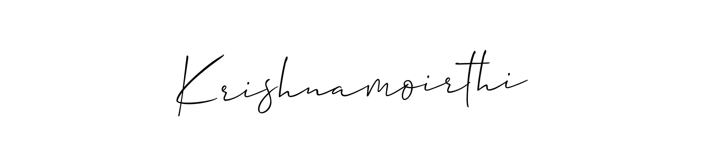 Make a beautiful signature design for name Krishnamoirthi. Use this online signature maker to create a handwritten signature for free. Krishnamoirthi signature style 2 images and pictures png