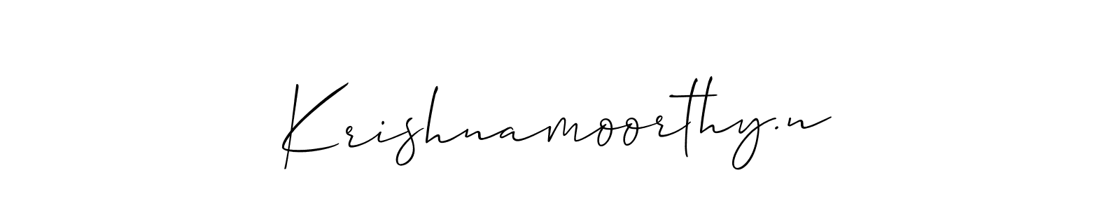 Make a beautiful signature design for name Krishnamoorthy.n. Use this online signature maker to create a handwritten signature for free. Krishnamoorthy.n signature style 2 images and pictures png