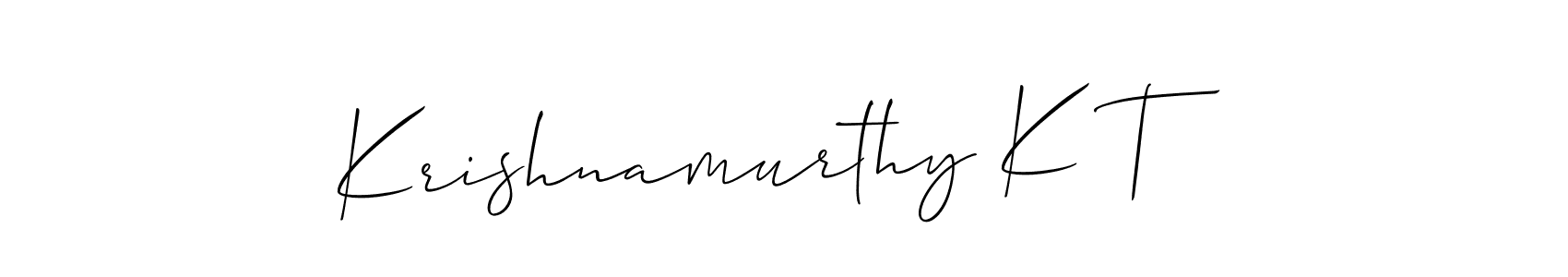 Once you've used our free online signature maker to create your best signature Allison_Script style, it's time to enjoy all of the benefits that Krishnamurthy K T name signing documents. Krishnamurthy K T signature style 2 images and pictures png