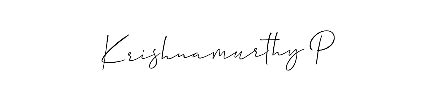 This is the best signature style for the Krishnamurthy P name. Also you like these signature font (Allison_Script). Mix name signature. Krishnamurthy P signature style 2 images and pictures png