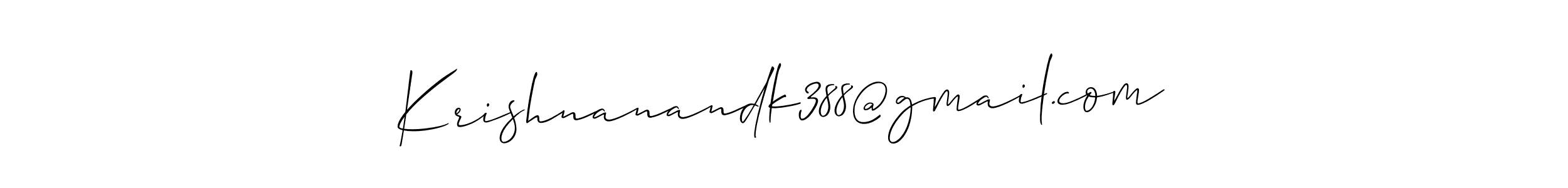 Once you've used our free online signature maker to create your best signature Allison_Script style, it's time to enjoy all of the benefits that Krishnanandk388@gmail.com name signing documents. Krishnanandk388@gmail.com signature style 2 images and pictures png