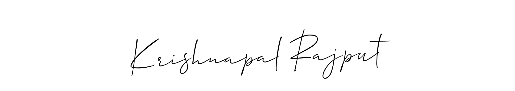 Also You can easily find your signature by using the search form. We will create Krishnapal Rajput name handwritten signature images for you free of cost using Allison_Script sign style. Krishnapal Rajput signature style 2 images and pictures png