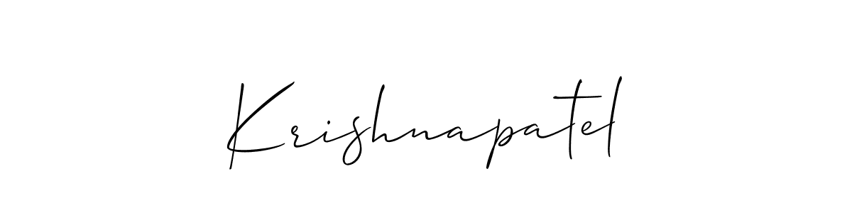 Make a short Krishnapatel signature style. Manage your documents anywhere anytime using Allison_Script. Create and add eSignatures, submit forms, share and send files easily. Krishnapatel signature style 2 images and pictures png