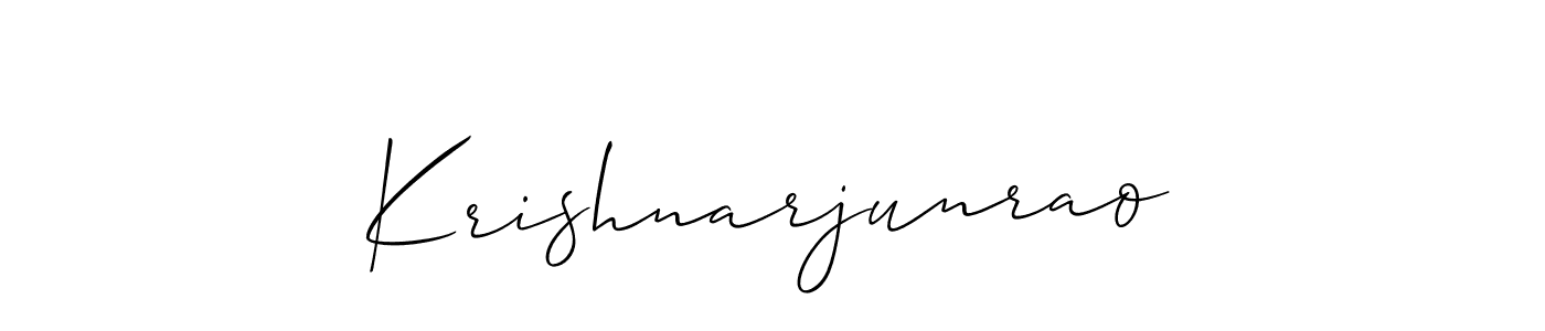 You should practise on your own different ways (Allison_Script) to write your name (Krishnarjunrao) in signature. don't let someone else do it for you. Krishnarjunrao signature style 2 images and pictures png