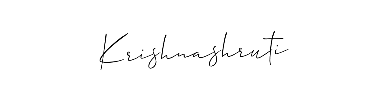 You can use this online signature creator to create a handwritten signature for the name Krishnashruti. This is the best online autograph maker. Krishnashruti signature style 2 images and pictures png
