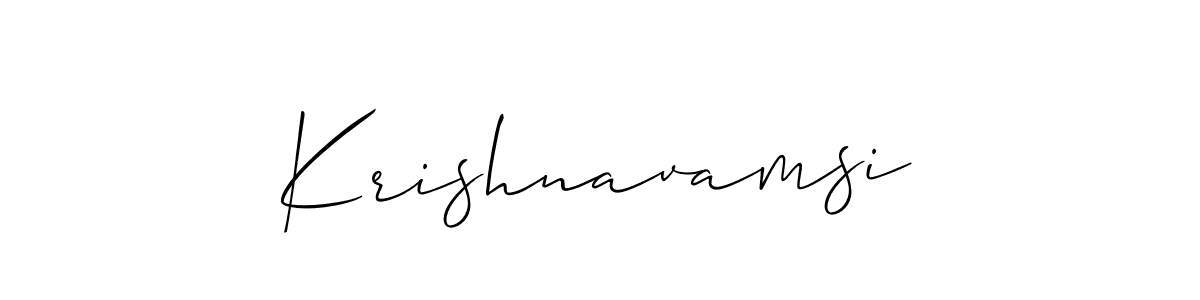 How to make Krishnavamsi name signature. Use Allison_Script style for creating short signs online. This is the latest handwritten sign. Krishnavamsi signature style 2 images and pictures png