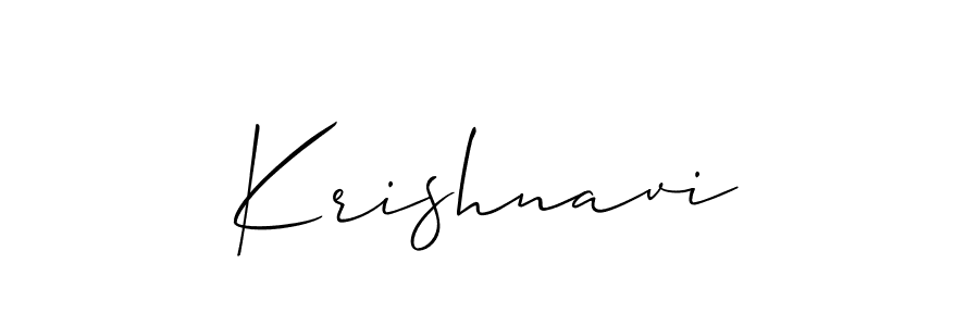 Make a beautiful signature design for name Krishnavi. Use this online signature maker to create a handwritten signature for free. Krishnavi signature style 2 images and pictures png