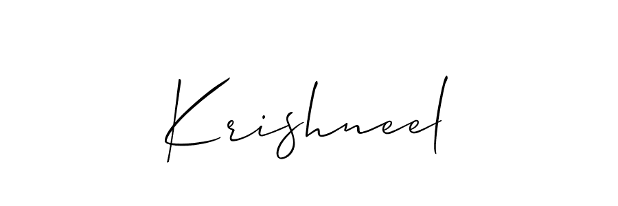 Once you've used our free online signature maker to create your best signature Allison_Script style, it's time to enjoy all of the benefits that Krishneel name signing documents. Krishneel signature style 2 images and pictures png