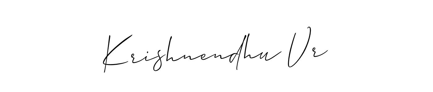 Here are the top 10 professional signature styles for the name Krishnendhu Vr. These are the best autograph styles you can use for your name. Krishnendhu Vr signature style 2 images and pictures png