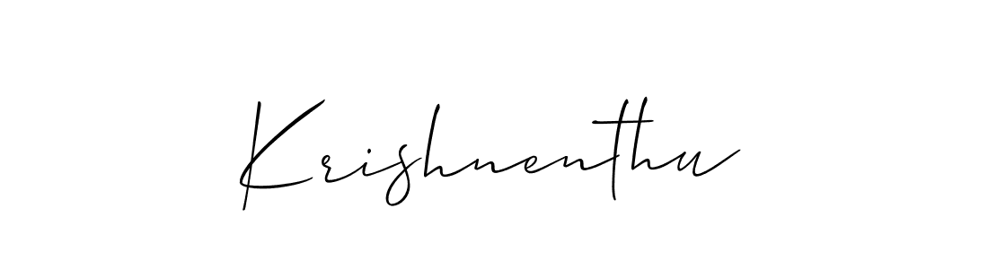 Best and Professional Signature Style for Krishnenthu. Allison_Script Best Signature Style Collection. Krishnenthu signature style 2 images and pictures png