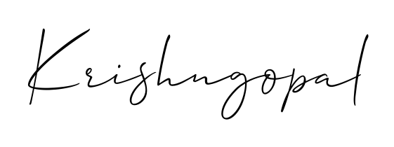 A classic penmanship look for Krishngopal. The Allison_Script font brings timeless elegance and confidence to every signed document. Krishngopal signature style 2 images and pictures png