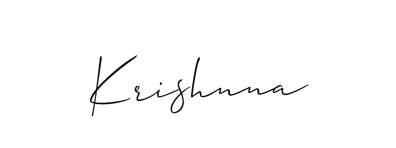 if you are searching for the best signature style for your name Krishnna. so please give up your signature search. here we have designed multiple signature styles  using Allison_Script. Krishnna signature style 2 images and pictures png