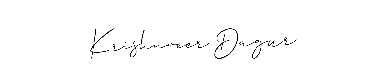 Make a beautiful signature design for name Krishnveer Dagur. Use this online signature maker to create a handwritten signature for free. Krishnveer Dagur signature style 2 images and pictures png