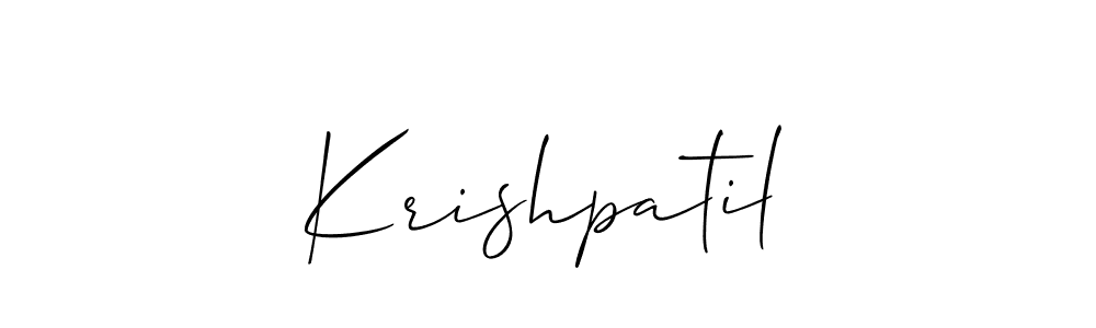 You can use this online signature creator to create a handwritten signature for the name Krishpatil. This is the best online autograph maker. Krishpatil signature style 2 images and pictures png