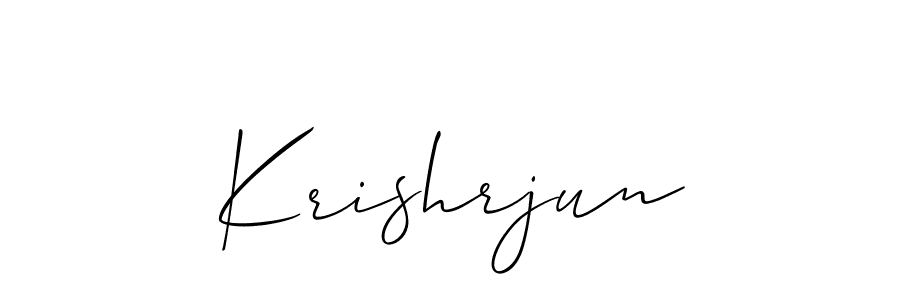 Design your own signature with our free online signature maker. With this signature software, you can create a handwritten (Allison_Script) signature for name Krishrjun. Krishrjun signature style 2 images and pictures png