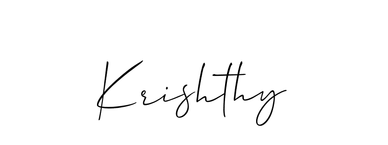 Once you've used our free online signature maker to create your best signature Allison_Script style, it's time to enjoy all of the benefits that Krishthy name signing documents. Krishthy signature style 2 images and pictures png