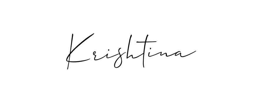 You can use this online signature creator to create a handwritten signature for the name Krishtina. This is the best online autograph maker. Krishtina signature style 2 images and pictures png