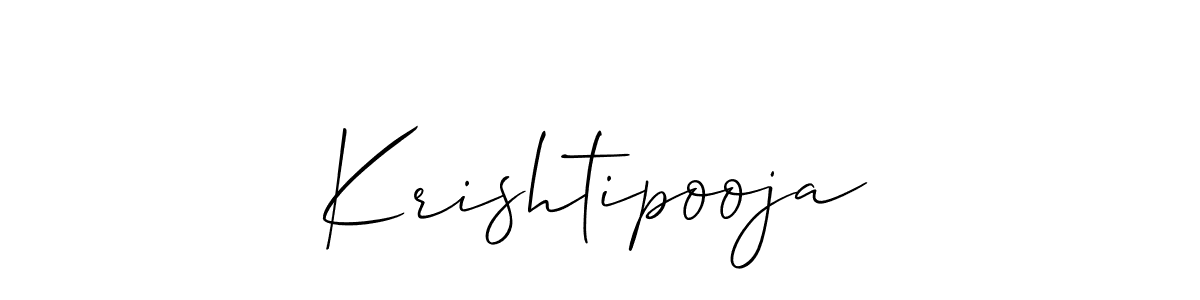 You should practise on your own different ways (Allison_Script) to write your name (Krishtipooja) in signature. don't let someone else do it for you. Krishtipooja signature style 2 images and pictures png