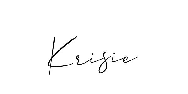 Make a beautiful signature design for name Krisie. Use this online signature maker to create a handwritten signature for free. Krisie signature style 2 images and pictures png