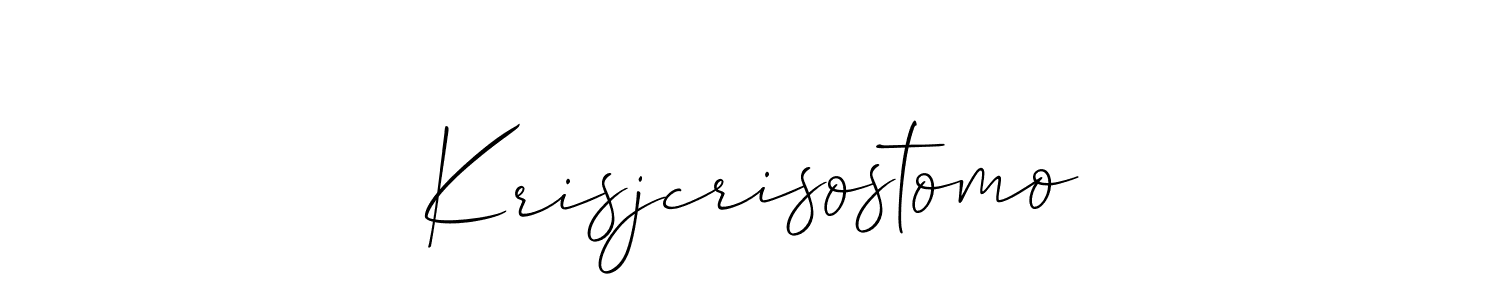 Best and Professional Signature Style for Krisjcrisostomo. Allison_Script Best Signature Style Collection. Krisjcrisostomo signature style 2 images and pictures png