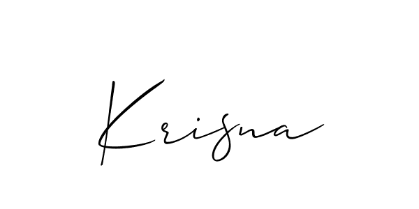 Krisna stylish signature style. Best Handwritten Sign (Allison_Script) for my name. Handwritten Signature Collection Ideas for my name Krisna. Krisna signature style 2 images and pictures png